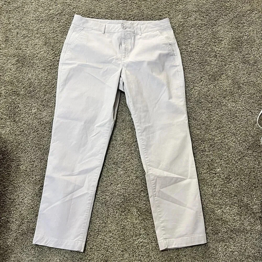 Eddie Bauer‎ Truly Straight Fit Blush Pink Jeans Pants 12 Chino Business Casual